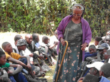 Homeless street children linked to urban migration in Kenya.